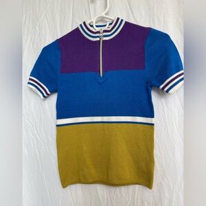 Urban Outfitters knit colorblock  Half-Zip top small new